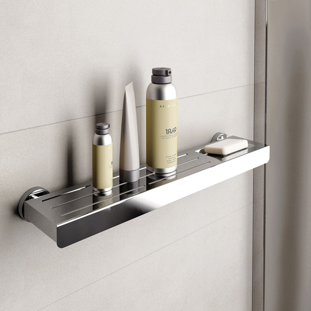 Tecno Project Metal Shelf 50cm in Chrome - Origins Living, view 2