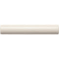 Cream-colored smooth satin sigma moulding pipe with glossy finish for decorative trim and edging
