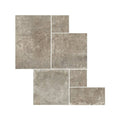 Lincoln taupe opus gray stone effect floor tiles with textured mottled surface for durable indoor flooring