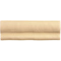 Beige ceramic torus moulding linen tile with subtle textured surface and gentle wavy profile for walls and trims