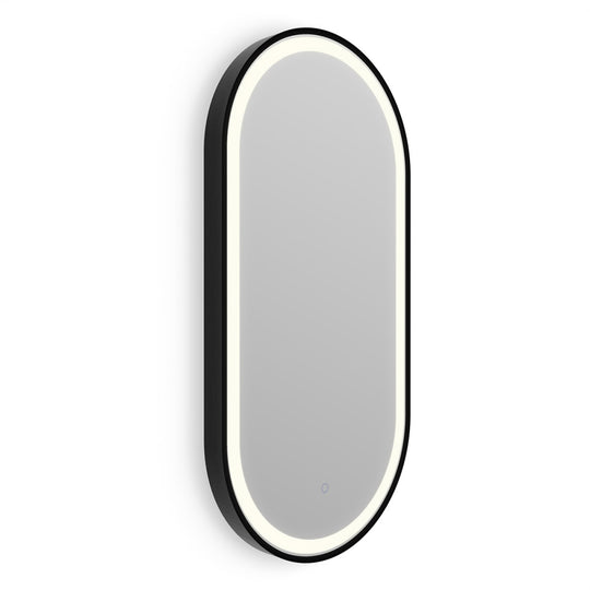 Lomax Light Capsule Mirror 40x80cm in Black - Origins Living