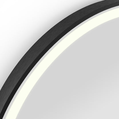 Lomax Light Capsule Mirror 40x80cm in Black - Origins Living, view 2