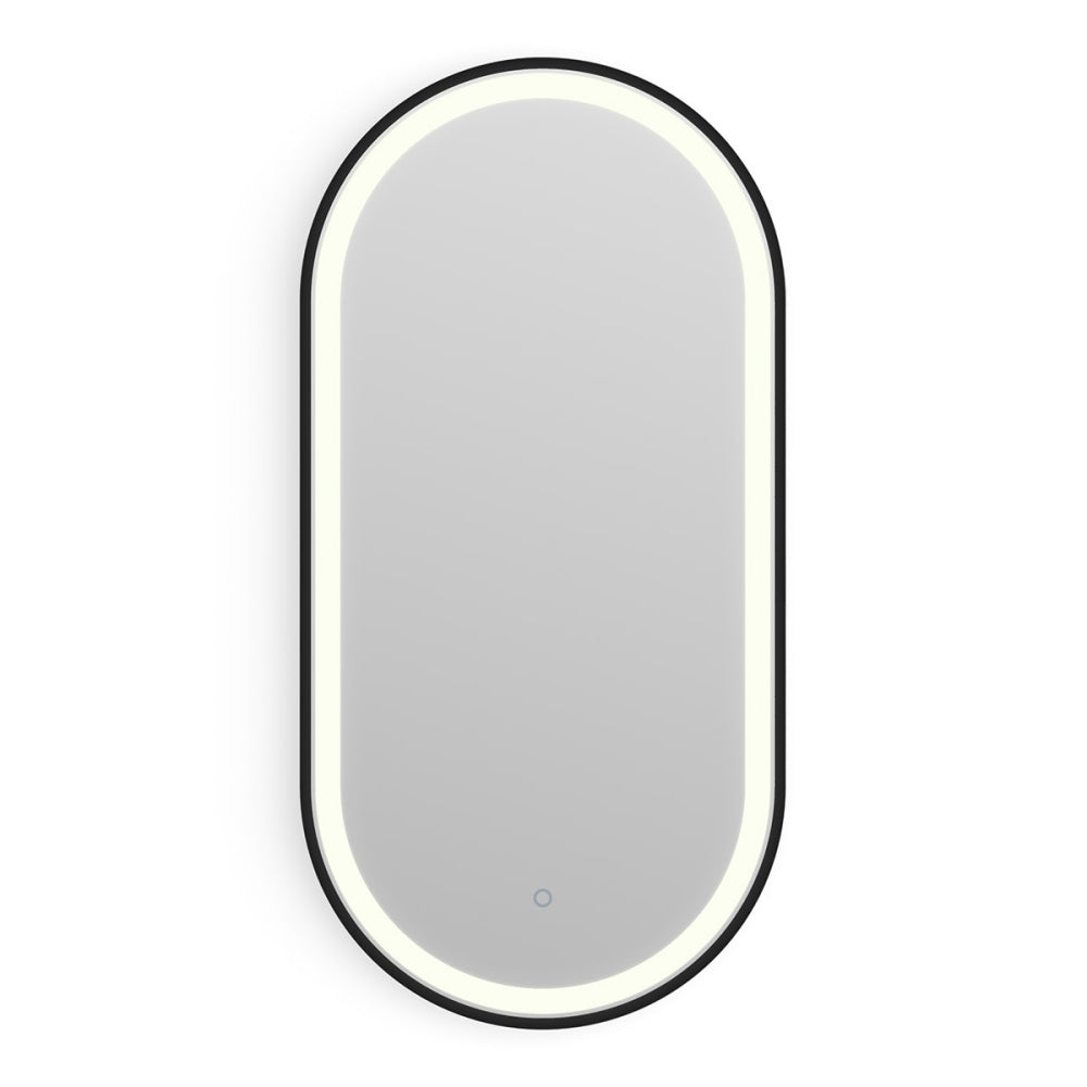 Lomax Light Capsule Mirror 40x80cm in Black - Origins Living, view 3