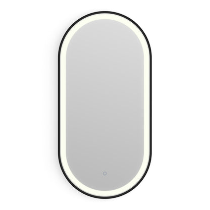 Lomax Light Capsule Mirror 40x80cm in Black - Origins Living, view 3