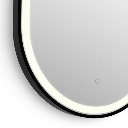 Lomax Light Capsule Mirror 40x80cm in Black - Origins Living, view 4