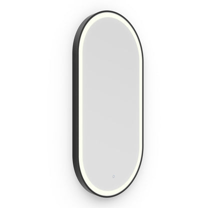 Lomax Light Capsule Mirror 50x100cm in Black - Origins Living, view 2