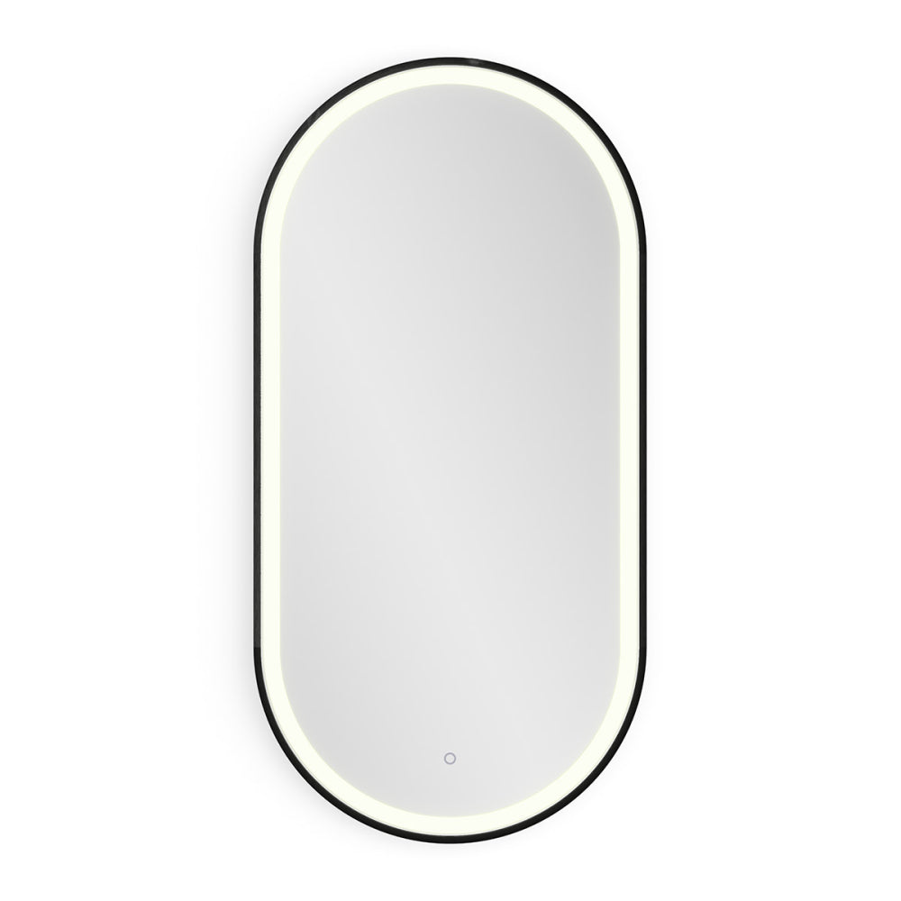 Lomax Light Capsule Mirror 50x100cm in Black - Origins Living, view 4