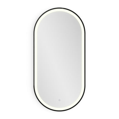 Lomax Light Capsule Mirror 50x100cm in Black - Origins Living, view 4