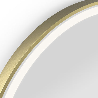 Lomax Light Arch Mirror 40x80cm in Brushed Brass - Origins Living, view 2