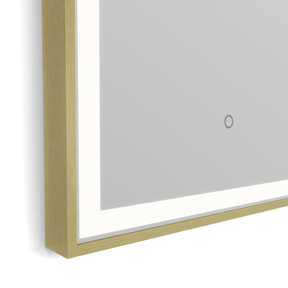 Lomax Light Arch Mirror 40x80cm in Brushed Brass - Origins Living, view 4