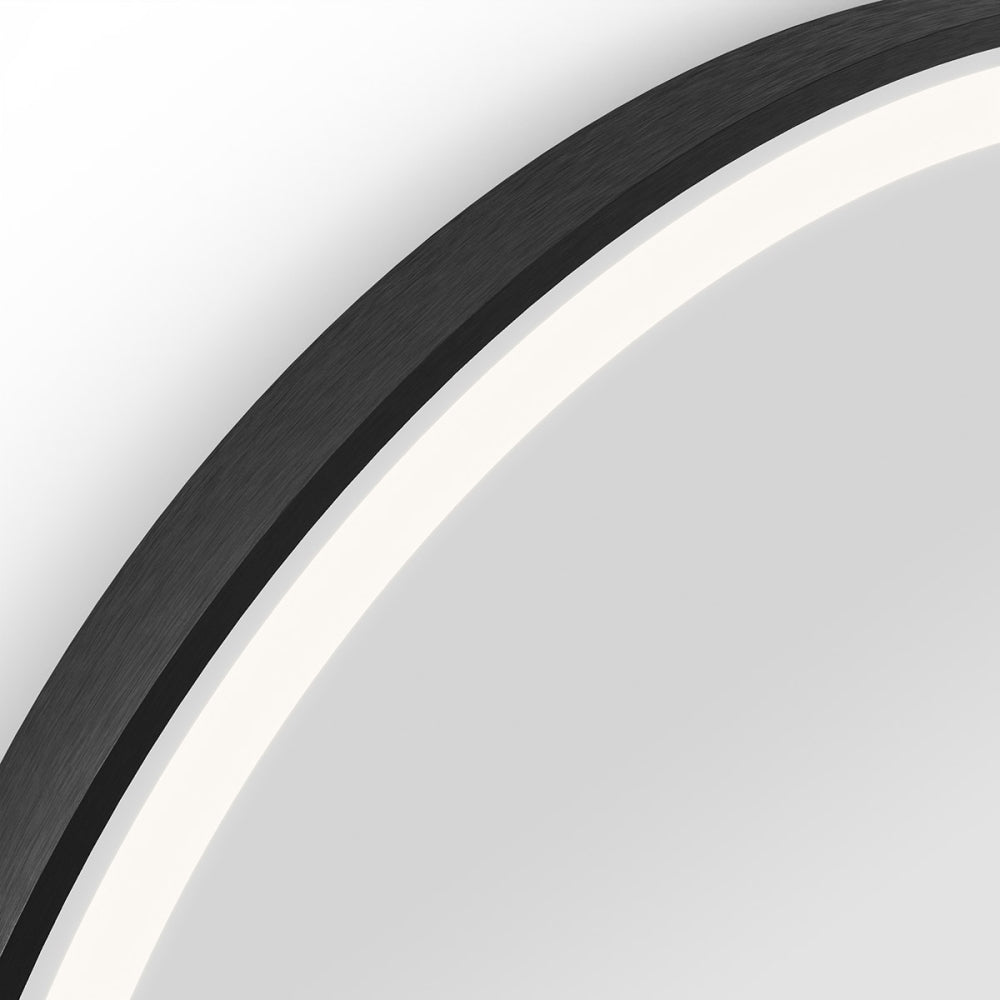 Lomax Light Arch Mirror 40x80cm in Black - Origins Living, view 3