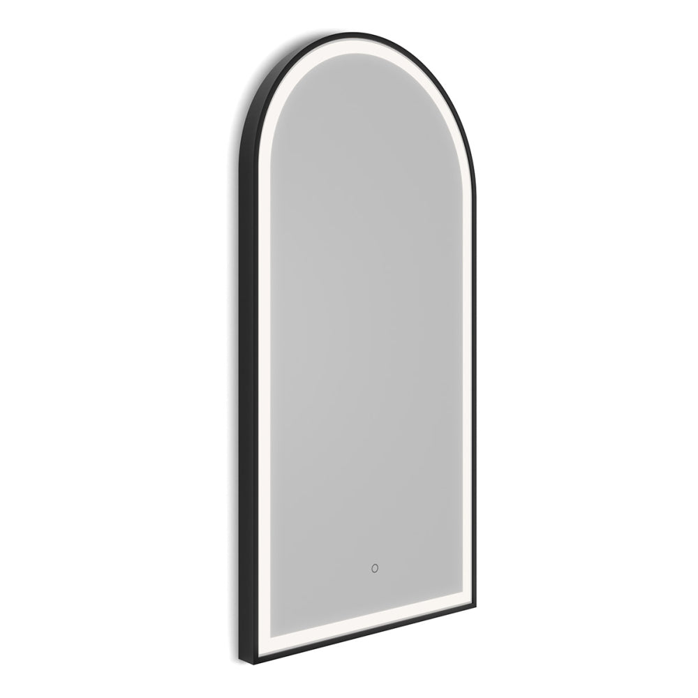 Lomax Light Arch Mirror 50x100cm in Black - Origins Living, view 2