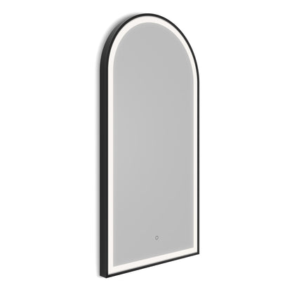 Lomax Light Arch Mirror 50x100cm in Black - Origins Living, view 2