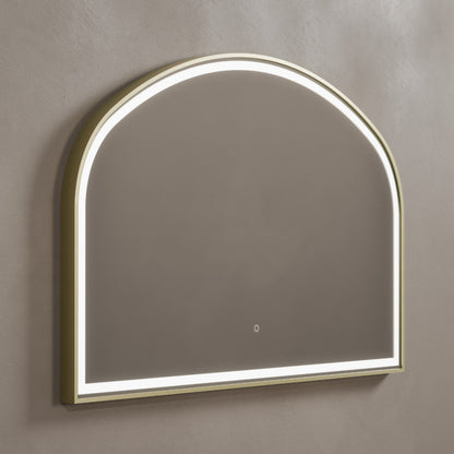 Lomax Light Overmantel Arch 120x75cm in Brushed Brass - Origins Living, view 2