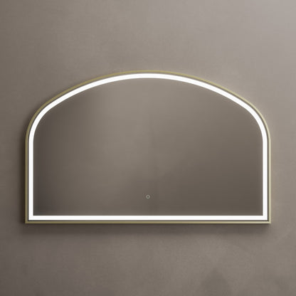 Lomax Light Overmantel Arch 120x75cm in Brushed Brass - Origins Living, view 4