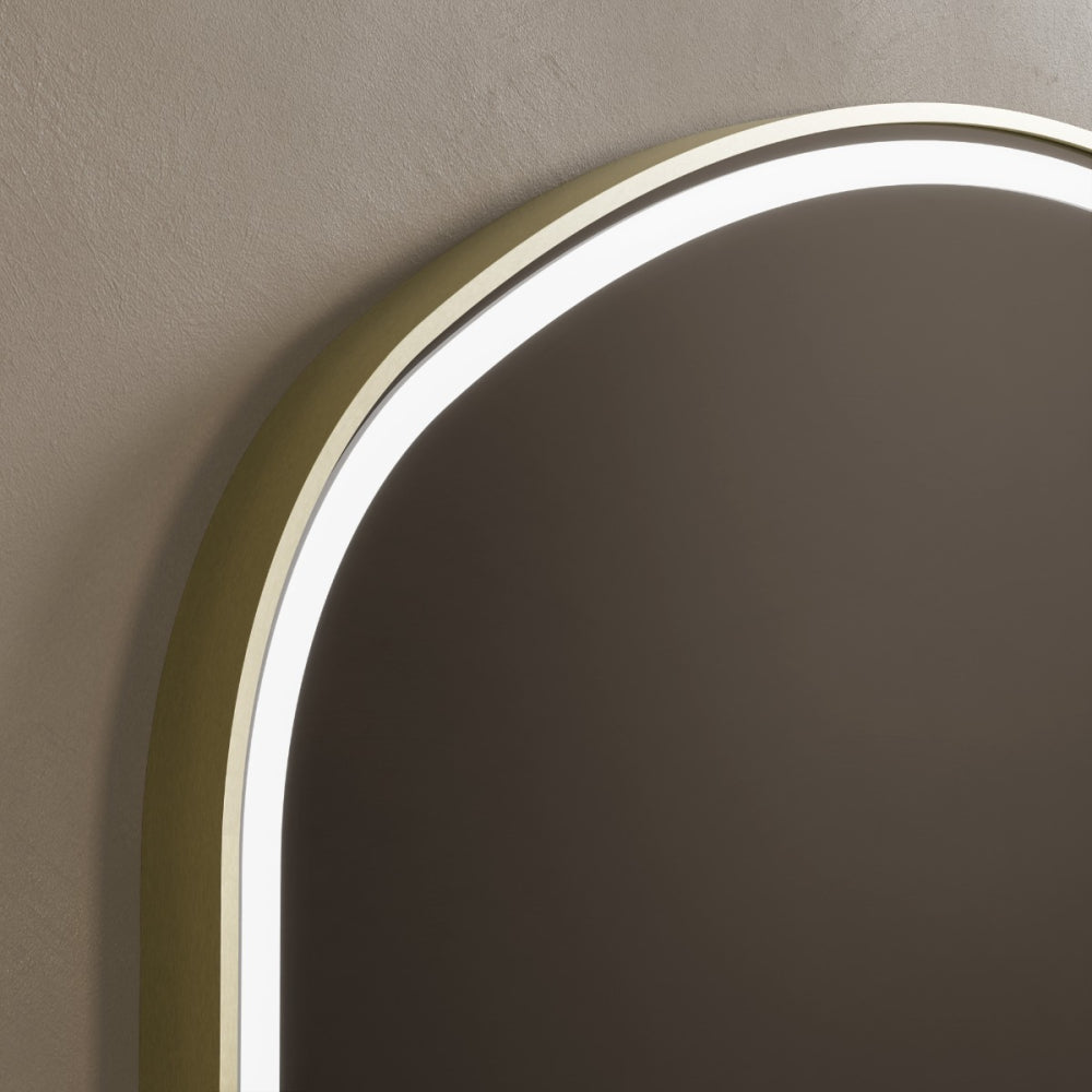 Lomax Light Overmantel Arch 120x75cm in Brushed Brass - Origins Living, view 5
