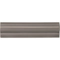 London Stone Albert Moulding gray ceramic tile with smooth glossy finish and subtle horizontal ridges