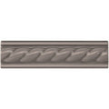 Gray ceramic tile featuring a twisted rope design from the london stone rope moulding collection