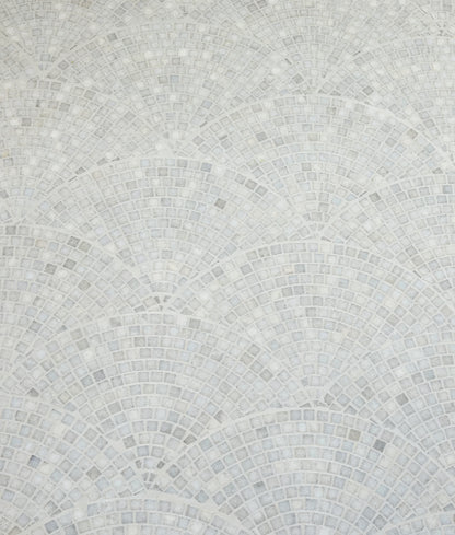 Long Island Marble Honed Fan Mosaic - Hyperion Tiles