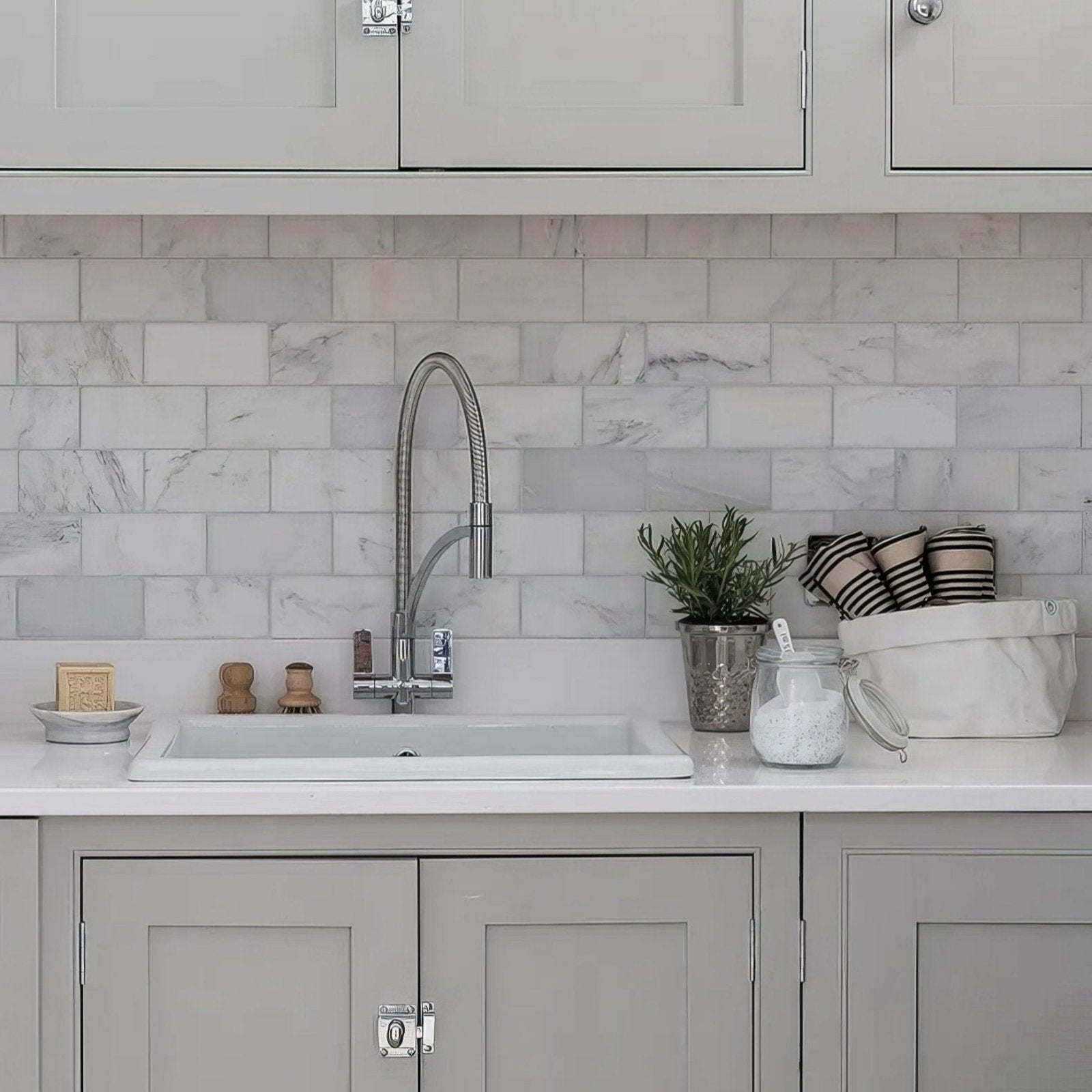 Long Island Marble Brick Honed Finish