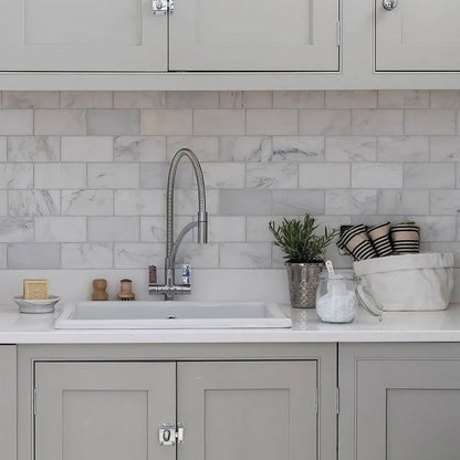 Long Island Marble Brick Honed Finish