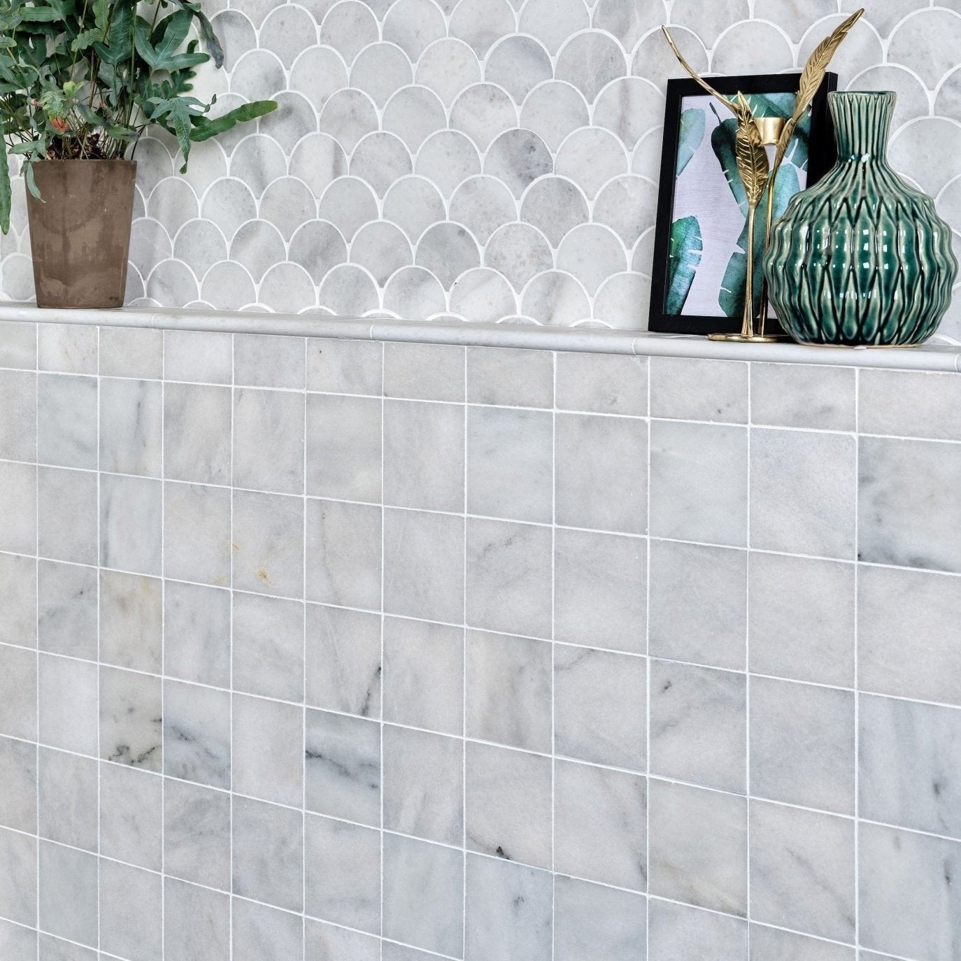 Long Island Marble Honed Finish 10 x 10cm