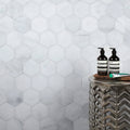 Long Island Marble Large Hexagon Mosaic