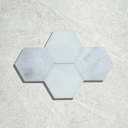 Long Island Marble Large Hexagon Mosaic