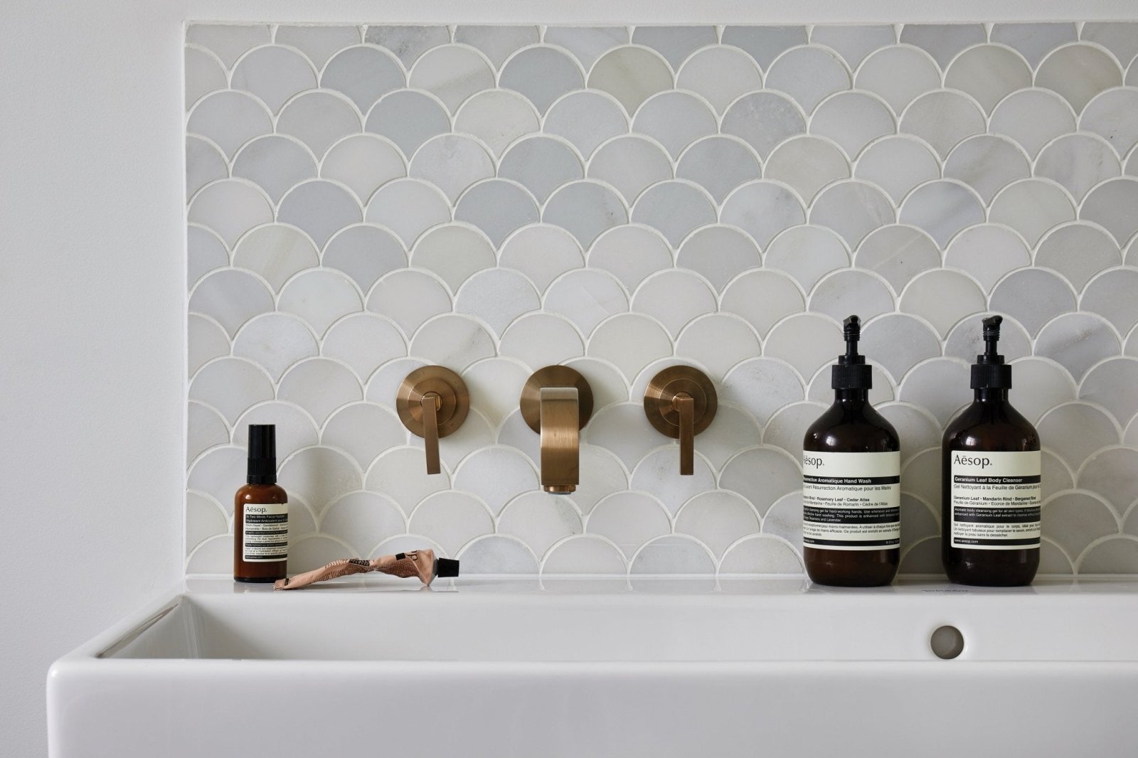 Long Island Marble Scallop Mosaic