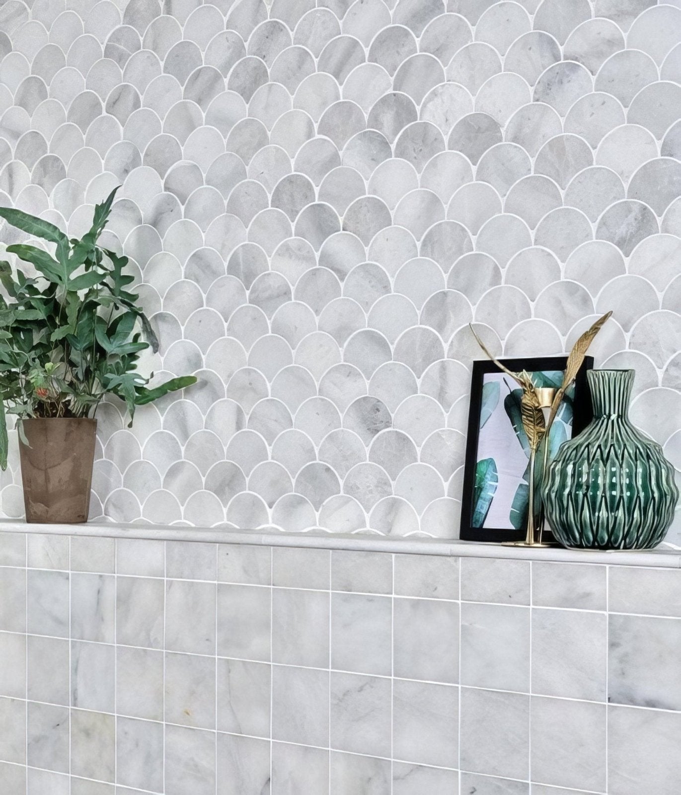 Long Island Marble Scallop Mosaic