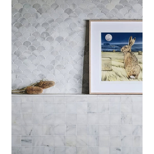 Long Island Marble Scallop Mosaic - alternate view