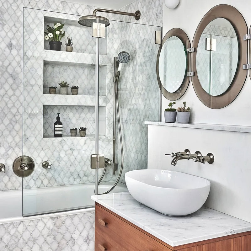 Long Island Marble Teardrop Mosaic