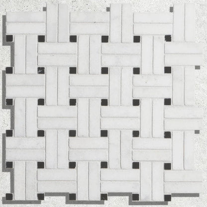 Long Island Marble Wicker Mosaic