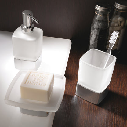 Lounge Soap Dish Freestanding in Chrome - Origins Living, view 2