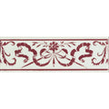 Love Knot Burgundy On Brilliant White – pattern detail (2)