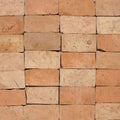 Lubelska brick terracotta rectangular bricks with a rough textured surface and natural color variations