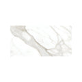 Lucca Calacatta Noble white marble-effect tile with flowing grey veining