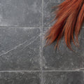 Ludlow Porcelain Charcoal dark grey porcelain tiles with a copper-toned accent