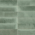 Luminous lume turquoise slate green rectangular ceramic tiles with matte subtly textured finish