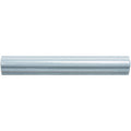 Lupin ogee moulding sleek glossy light gray ceramic crown molding with smooth reflective surface and subtle ridged detailing