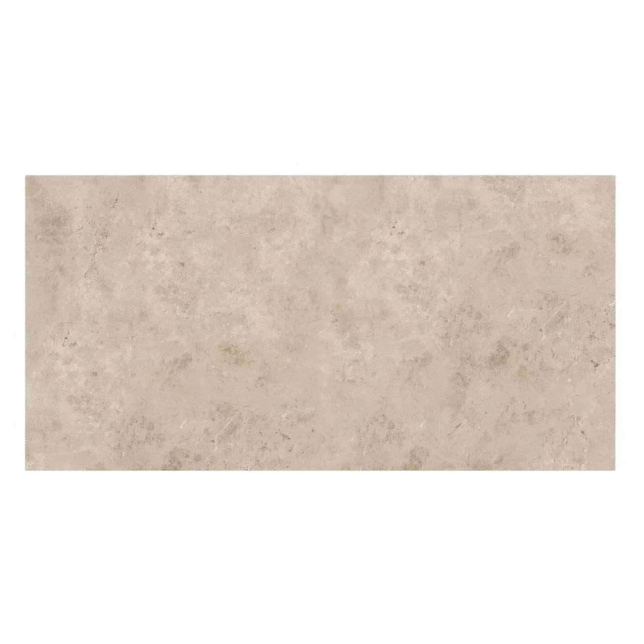 Lux beige rectangular tile 60 x 120cm with subtle natural stone texture and faint veining for elegant flooring