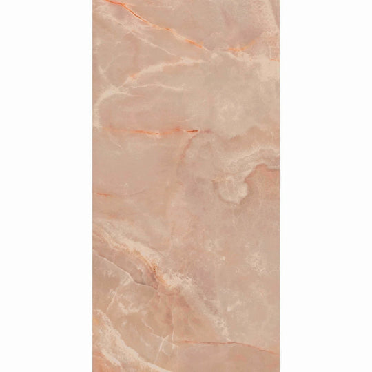Lux Noor Peach Marble Effect Tile - alternate view