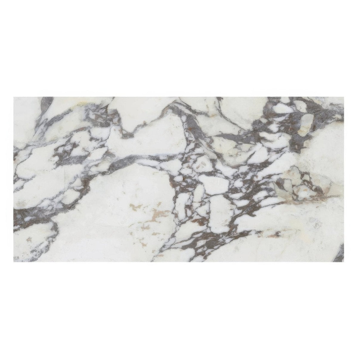 Lux Viola 60 x 120cm white marble slab with intricate gray veining ideal for elegant flooring and walls