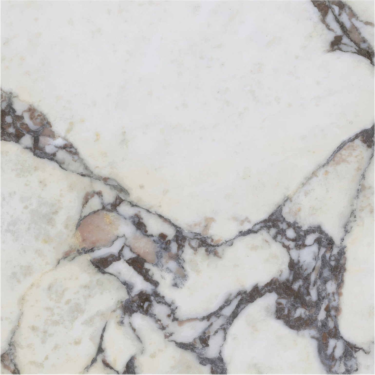 White marble countertop with swirling gray and subtle brown veining lux viola 60 x 60cm tile design