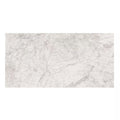 A sleek white marble tile lux white 60 x 120cm with subtle gray veining and polished finish