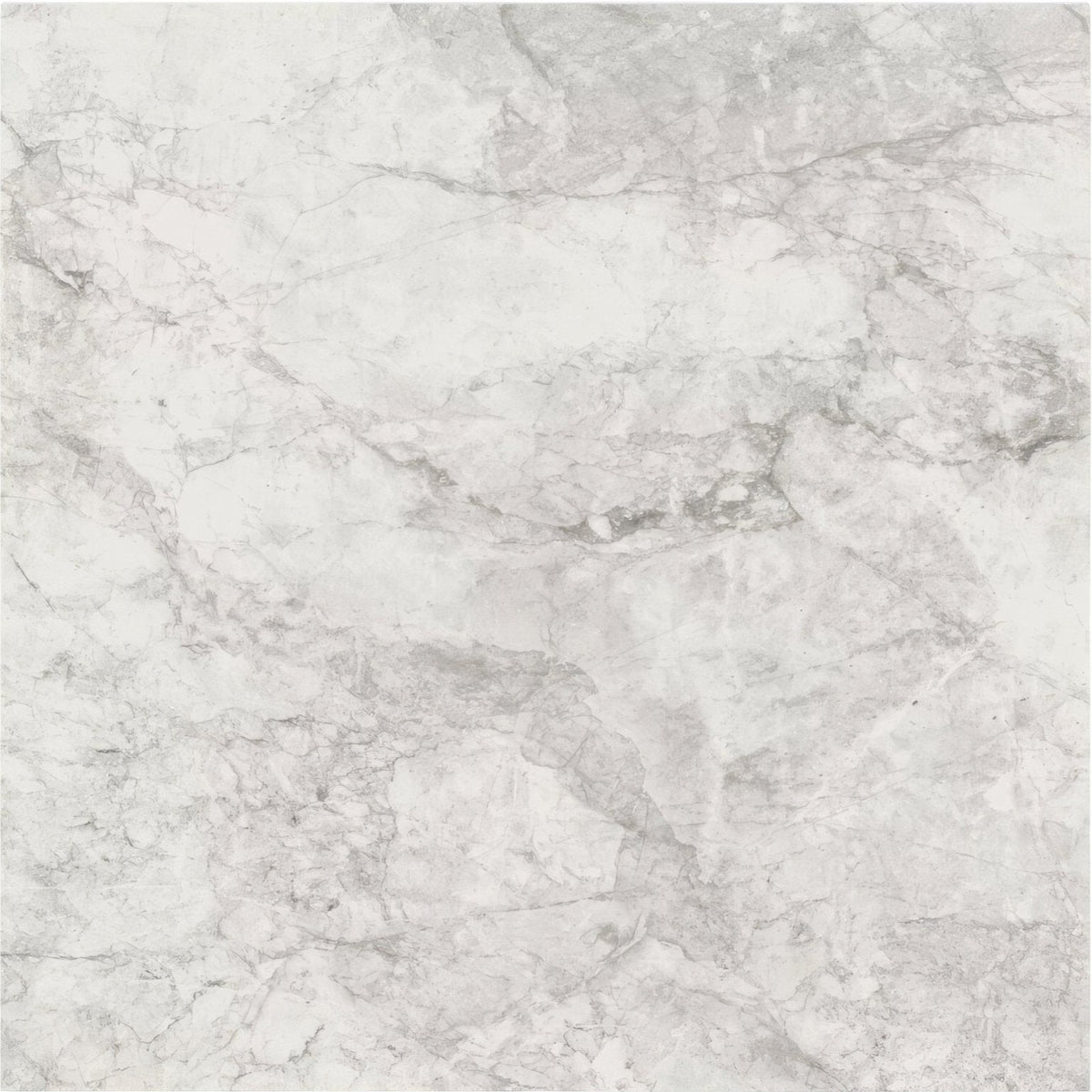 Lux white 60 x 60cm white marble tile with subtle gray veining ideal for elegant flooring and wall applications