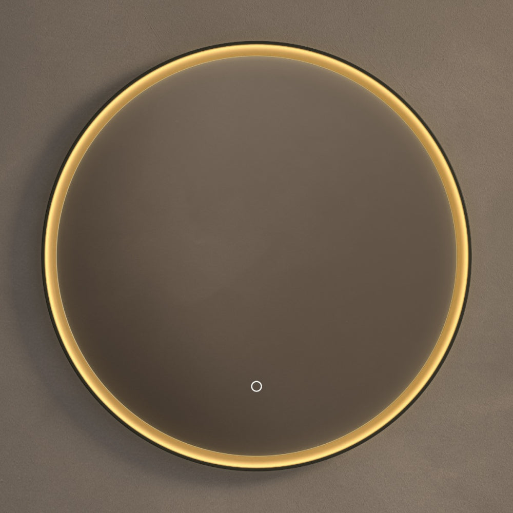 Luxor Mirror 80cm Gold/ in Black - Origins Living, view 2