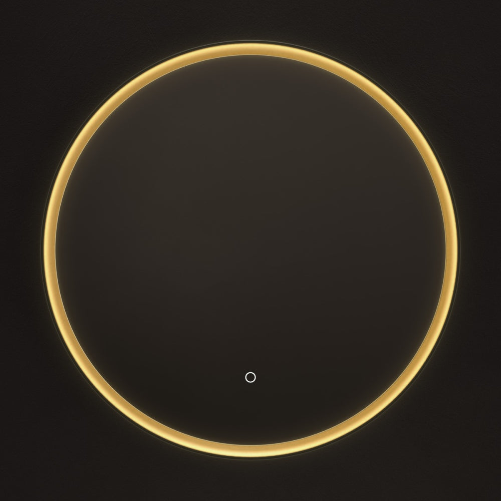 Luxor Mirror 80cm Gold/ in Black - Origins Living, view 3