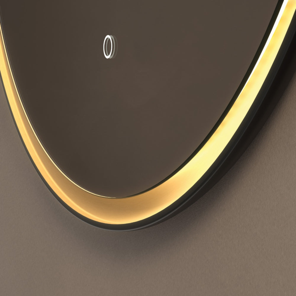 Luxor Mirror 80cm Gold/ in Black - Origins Living, view 4