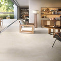 Beige ceramic floor tiles lyon 1836 crema matt with subtle matte finish and natural stone-like texture